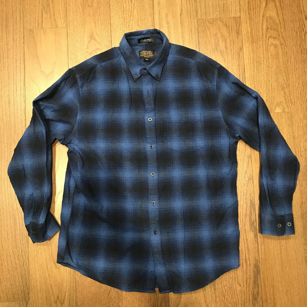Pendleton Thomas Kay Blue Plaid Shirt